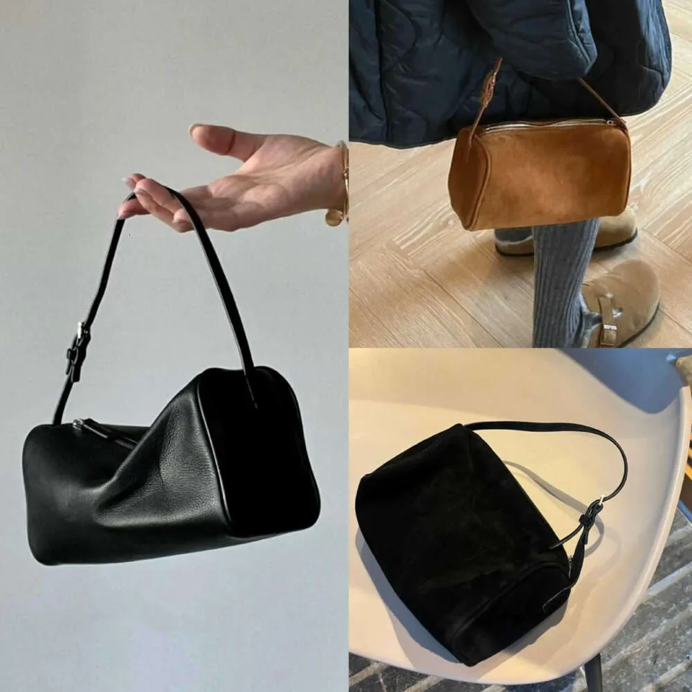Çantalar tasarımcı kadınlar çanta sıralı çanta tasarımcısı süet kalem tutucu ters 90s mini basit el çantası deri dişi