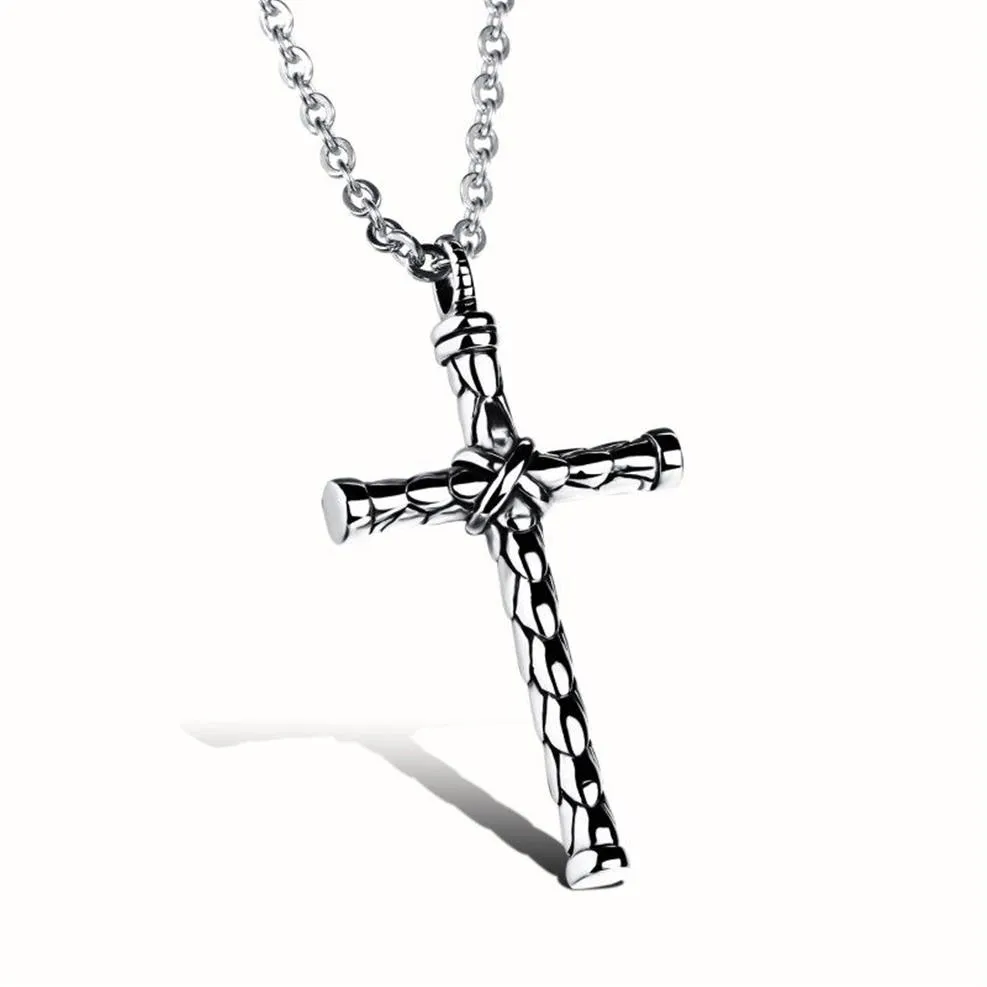 Exquisite Pendant Necklaces Cylindrical Cross 14K Gold Cool Character Designer Jewelry For Men Women Hip Hop Trendy Vintage Fine N317r