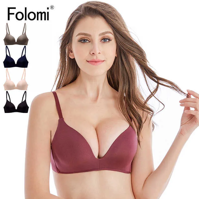 Sexy Deep V Seamless Bras for Women Brassiere Wireless Push Up Bra