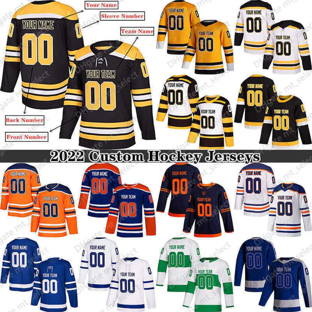 Hot Custom Hockey''nhl '' Jersey for Men for Men女性青少年S -4XL刺繍名 -あなた自身のホッケー''nhl ''ジャージをデザイン