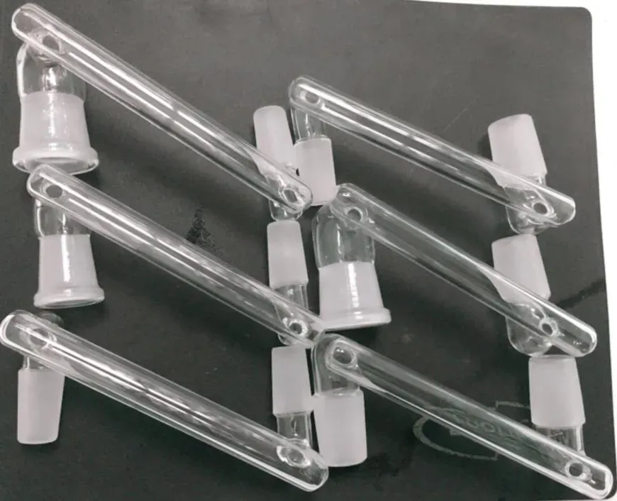 6 Styles Glass Hookah Drop Down Adapter Male till kvinnliga rullgardinsmensa Adaptrar 14mm 18mm Connenter för DAB Oil Rigs ZZ