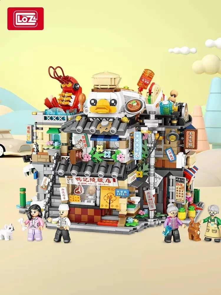 READY STOCK In Malaysia Loz Building Blocks set Chinese Streets Shop