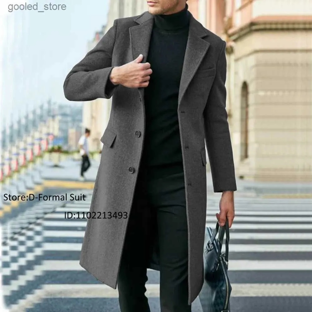 Mens long trench coats for sale cheap