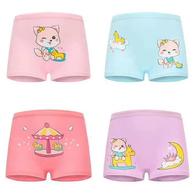 Breathable Cotton Kidley Panties For Girls Set Of 4 With Cute Cartoon  Design Soft And Comfortable Child Underwear For Kids Boxer Style L23116  From Annaya_store, $10.18