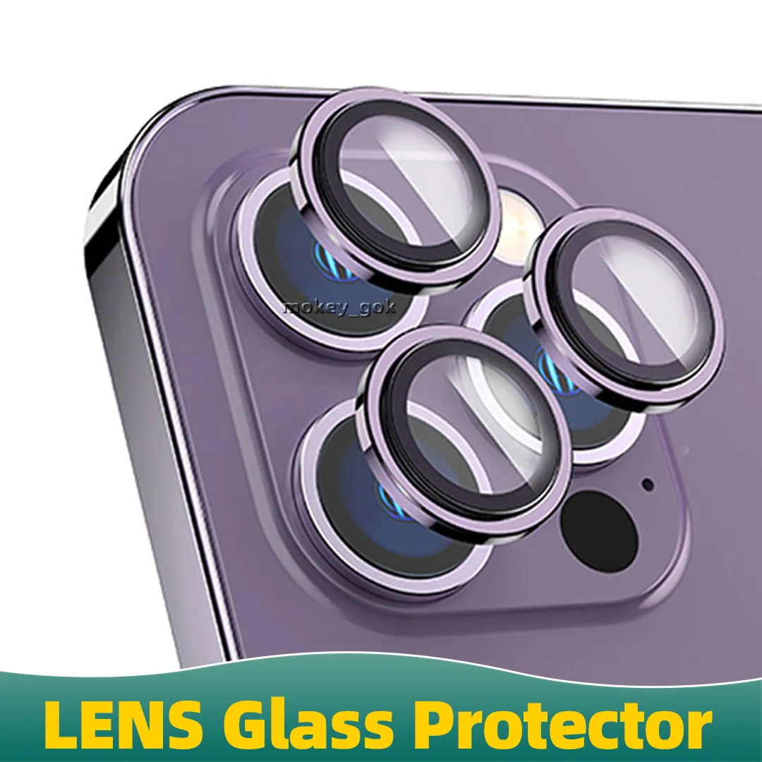 3D Mobile Lens Protector Anti-Scratch Tempered Camera Glass Lens Film för iPhone 11 12 13 14 15 Plus Pro Max Mini