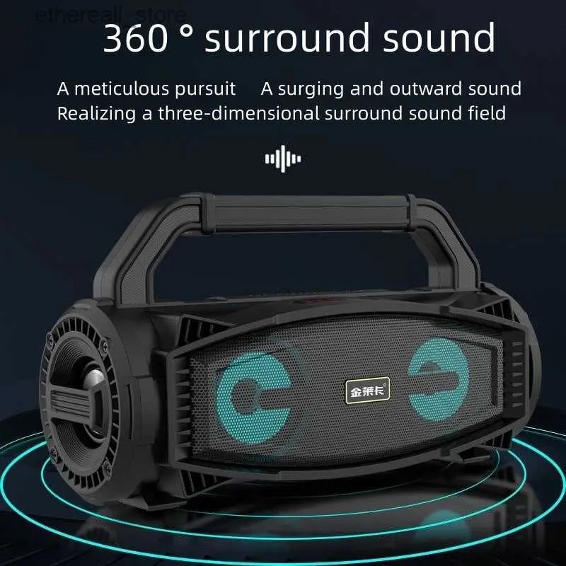 Cell Phone Speakers B99 speaker wireless outdoor music center high-power and high-volume subwoofer portable Bluetooth audio system caixa desom Q231117