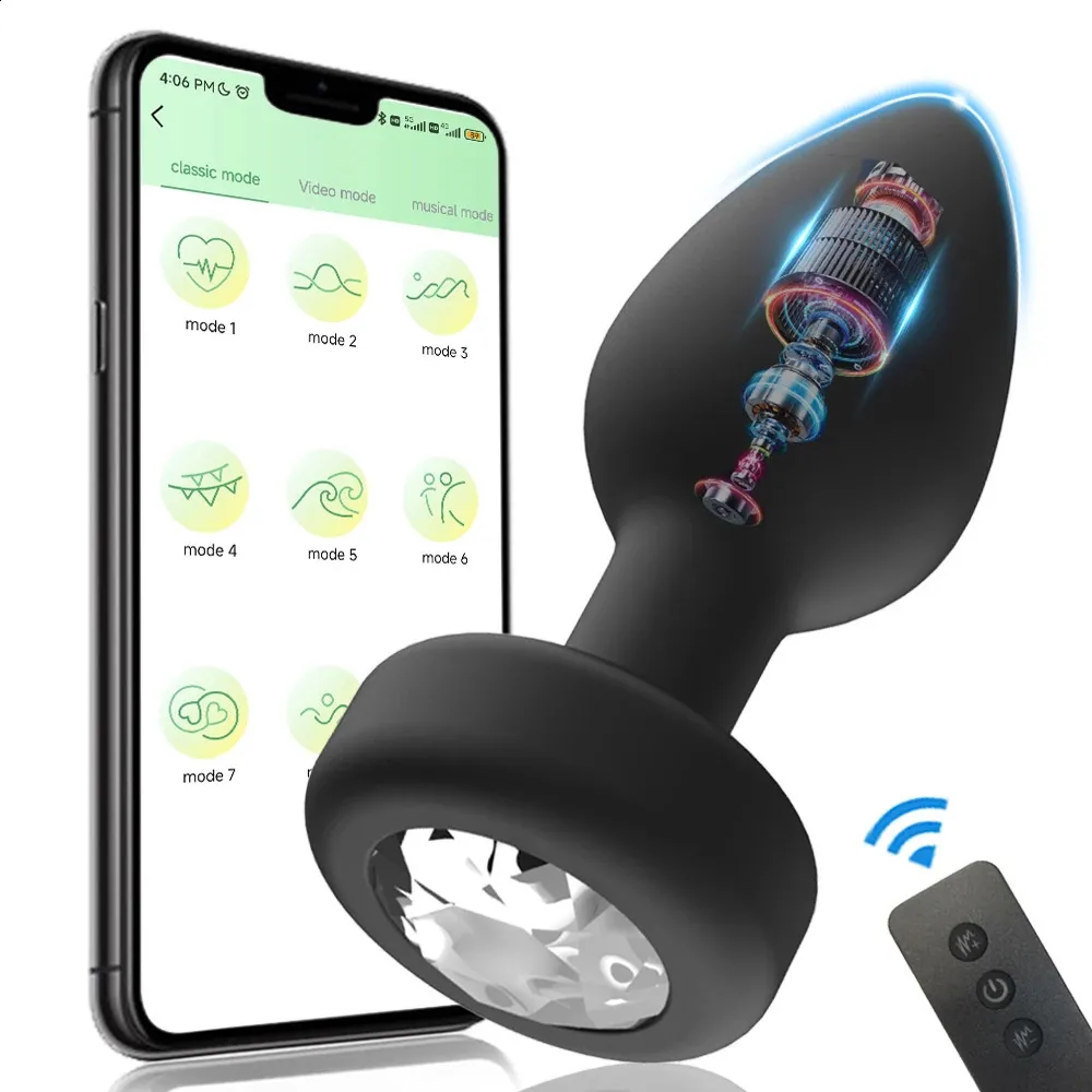 Lealuxes Silicone Anal Vibrator Butt Plug Bluetooth... From Ruiqi04, $10.78 