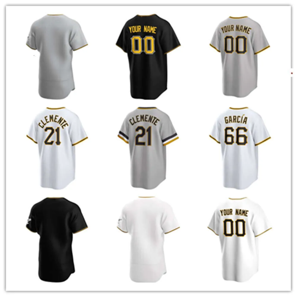 Custom Pittsburgh Jersey Pirates 21 Roberto Clemente 8 Willie Stargell 66 Jarlin Garcia 3 Ji Hwan Bae 51 David Bednar 14 Rodolfo Castro 91 Ji Man Choi NOWO