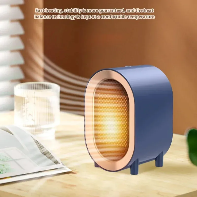 Cobertor elétrico casa portátil mais quente desktop pequeno aquecedor de poupança energia ventilador ar desktop 231116