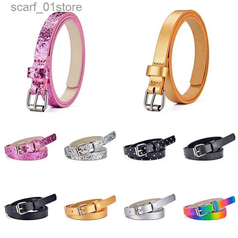 Belts Children Faux Leather Belt Kids Cute Peach Heart Buckle Belts For Girls Solid Waistband Heart Eyelet Grommet Waist BeltL231117