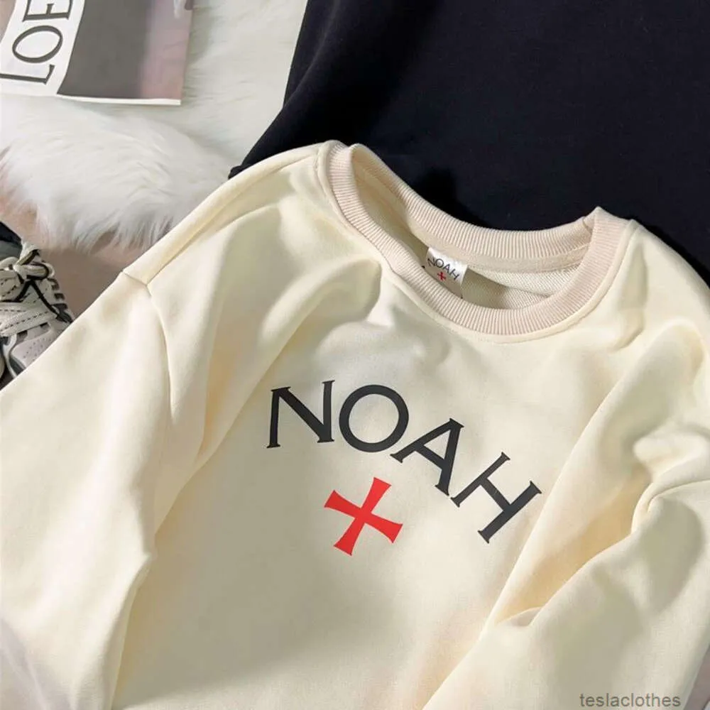 Designer Hoodie Mens Sweatshirts Fashion Streetwear Correct Version of Noah Cross Niche Trendy Br American Autumnwinter Plush Loose Fitting Mens