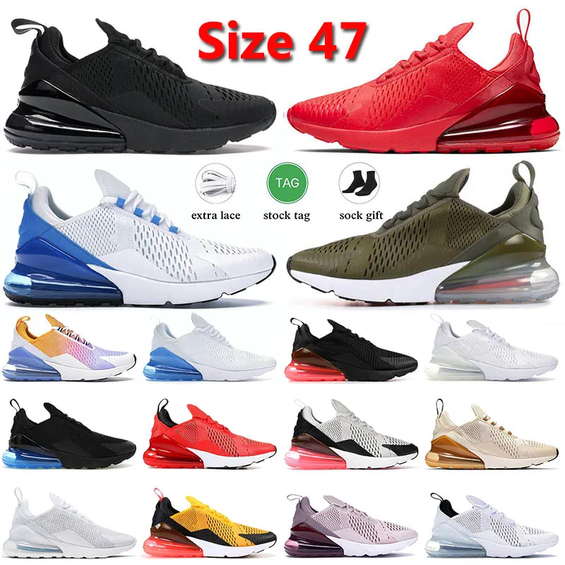 nike air max airmax 270 270s 27c off white Big Size 47 Scarpe da Corsa Piattaforma Tripla Nero Bianco Totale Arancione Caldo Punch Cactus Donne Uomini Scarpe Sportive