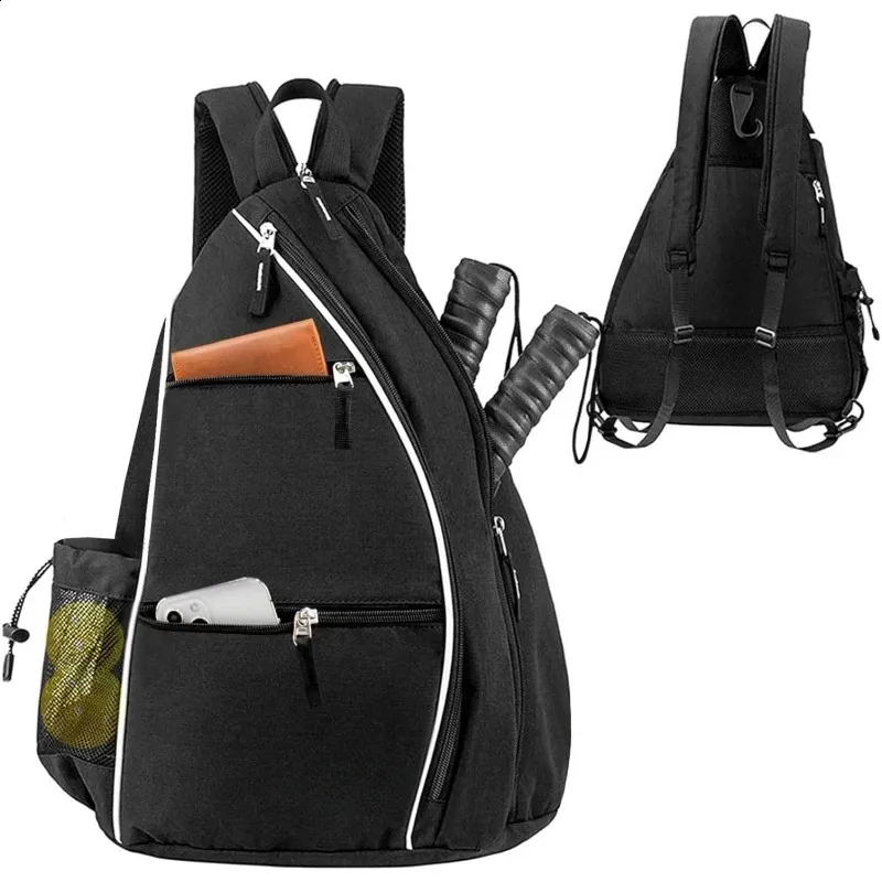 Tennis Bags Pickleball Rackets Backpack for Men Women Sports Reversible Pickleball Paddle Bag Tennis Racquetball Badminton Travel Sling Bag 231116