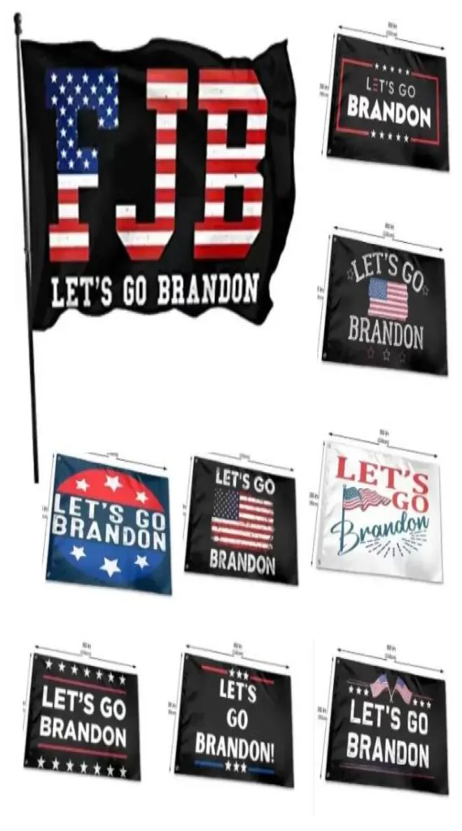 90150 cm Banner Outdoor Flag Flag Let Go Brandon FJB Flagi gobelin z mosiężnymi przelotkami trwałymi odpornymi na fade dekorację wewnętrzną WHT0229216941