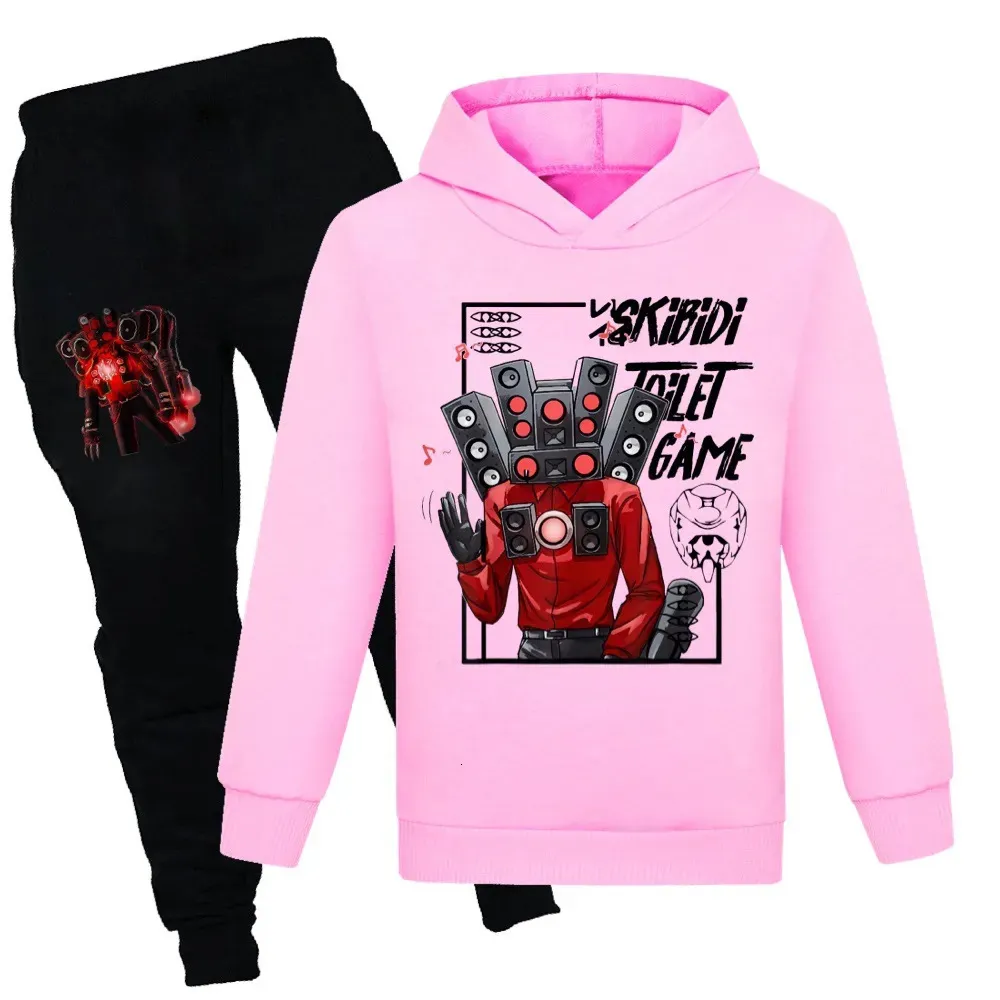 SKIBIDI TOILET Sweatshirt And Sweatpants Set For Kids Hoody Casual  Sweatshirt And Pants Sportswear Tracksuit For Boys And Girls Size 231117  From Jiao09, $19.16