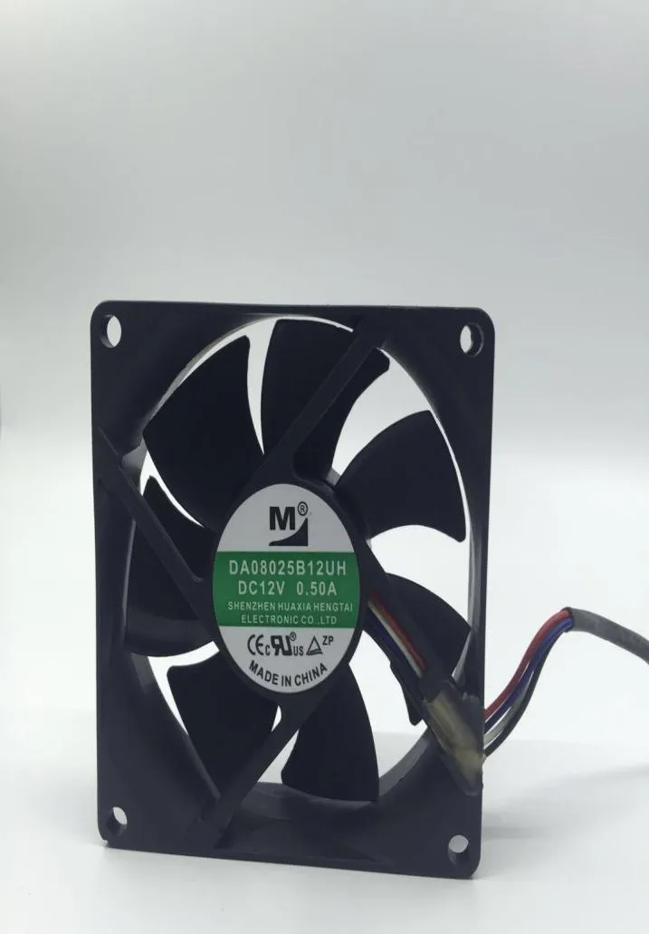 Nya fläktkylningar DA08025B12UH 8025 DC12V 050A 8CM 4 LINE FAN3015990