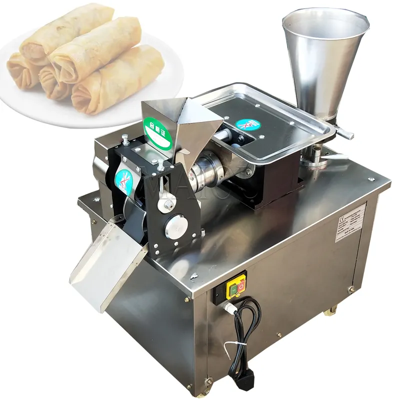 Máquina automática completa para hacer bolas de masa hervida, máquina para hacer rollitos de primavera Samosa con bolas de masa hervida fritas