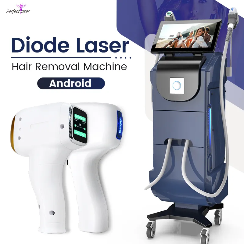 Ellysion Pro Laser Machine Price لإزالة الشعر ثلاثية الطول الموجي 755NM 808NM Azer البني الداكن