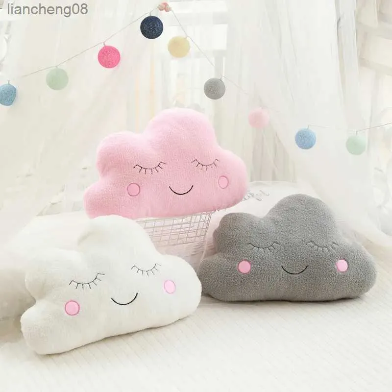 Coussin/décoratif nouveau nuage en peluche lune goutte de pluie en peluche doux coussin nuage en peluche jouets en peluche pour enfants bébé enfants fille cadeau