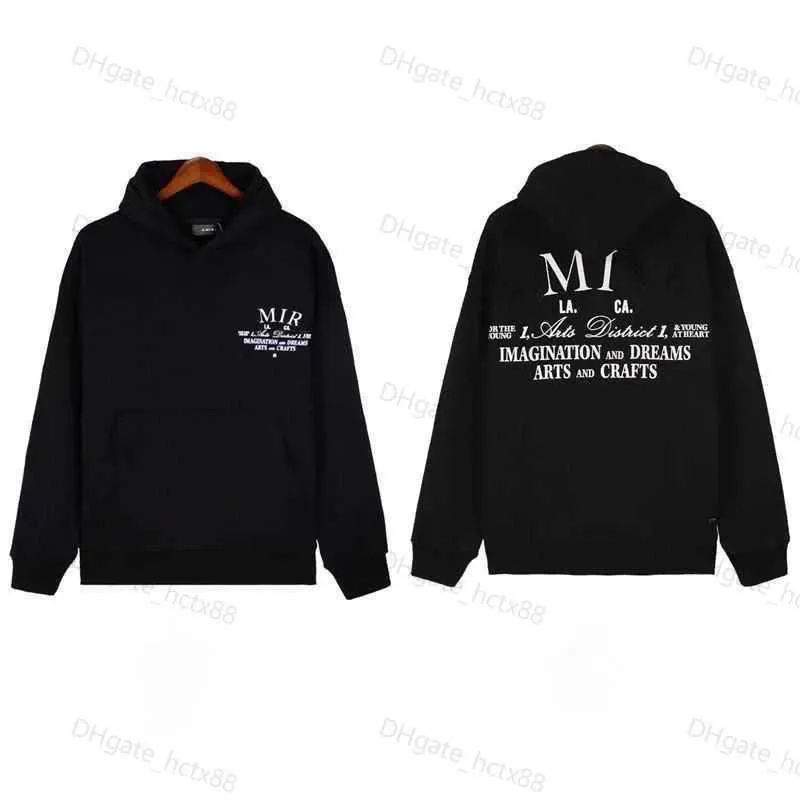 Sweat à capuche pour hommes Designer Amirs pull à capuche pull-over Sweatshirts Hip Hop amirss lettre imprimer Tops étiquettes S-XL fz