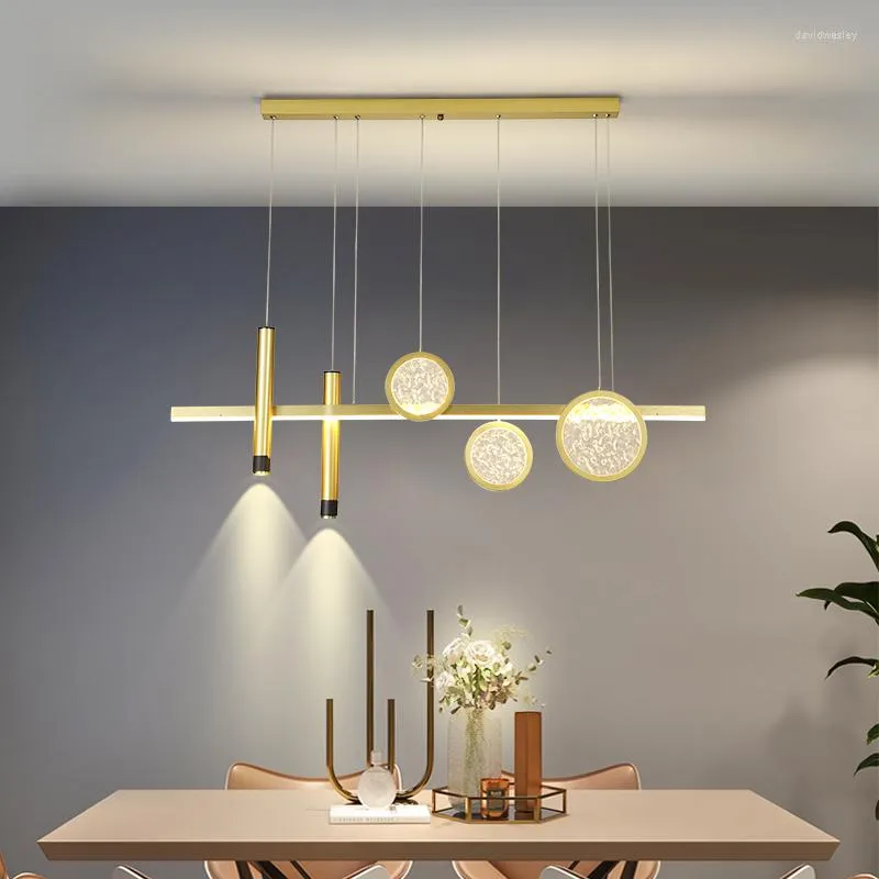 Lampadari Lampade a sospensione a LED nordiche per tavoli centrali del soggiorno Sala da pranzo Accessori per la cucina Lampadario Decorazione della casa Apparecchio per interni