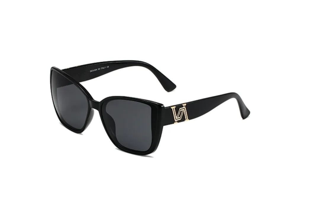 VA5803 Gafas de sol para mujeres Men Designer Summer Tombras Polarizadas Ejeglas grandes marco negro Gafas de sol de gran tamaño de mujeres