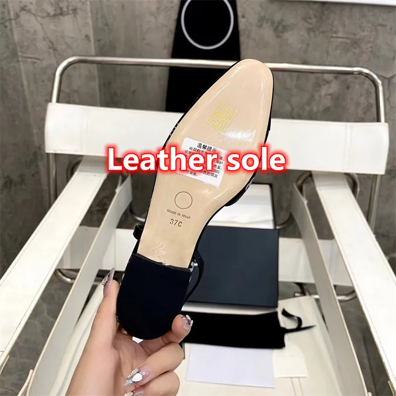 Small fragrance style women`s slippers classic designer fashion leather all-purpose high quality flat heel comfortable casual women`s sandals with box size 35-42