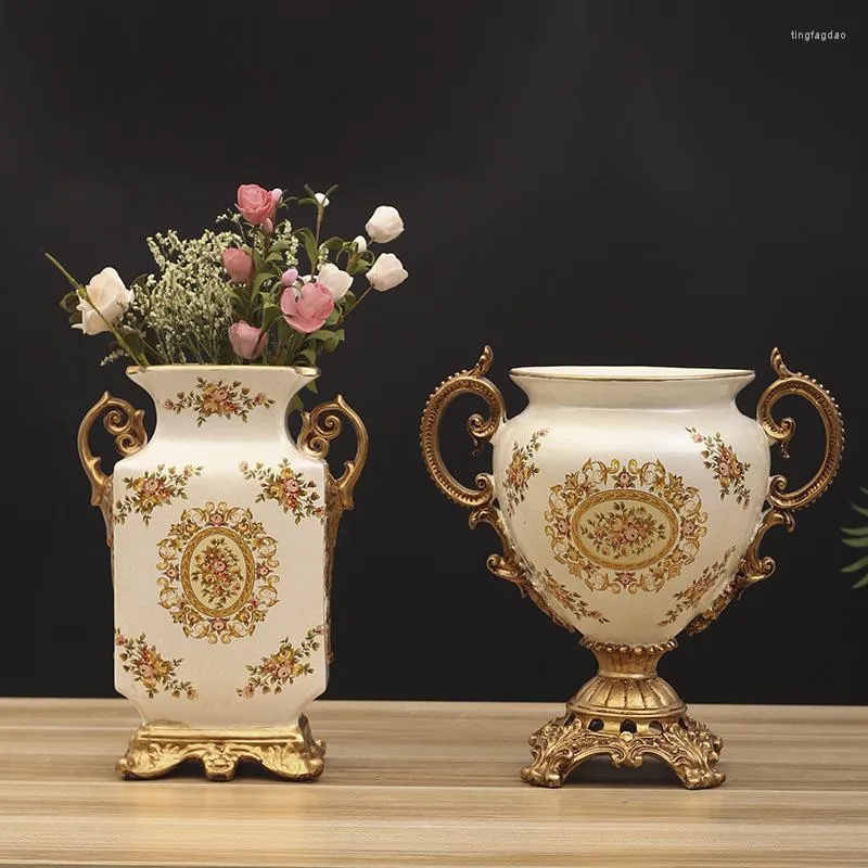 Bottiglie di stoccaggio Semplice e creativo in stile europeo per la casa Soggiorno moderno Ornamenti per tavoli da tè Set di frutta in resina Regali decorativi