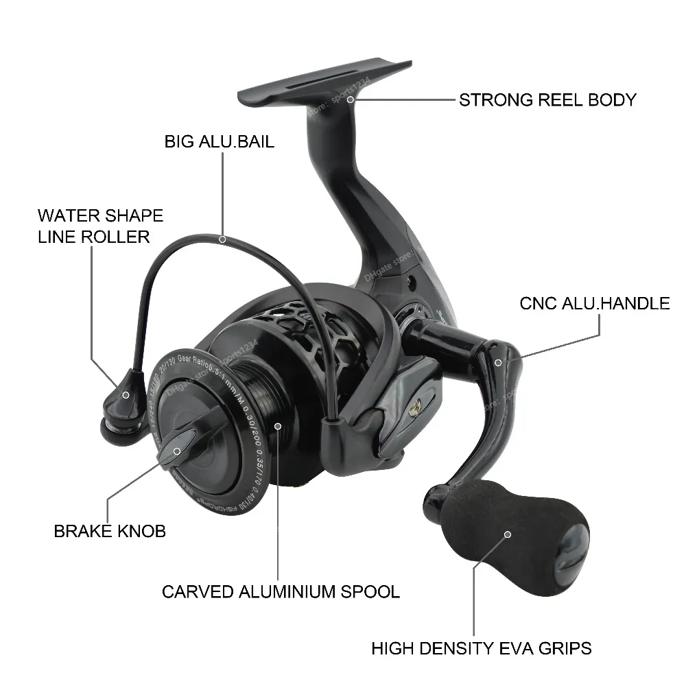 Hot Sale Lightweight Pesca Ultralight Fishing Reel With 12BB, Saltwater  Water, 1000 7000 Fishing Wheel Coil From Sports1234, $37.19