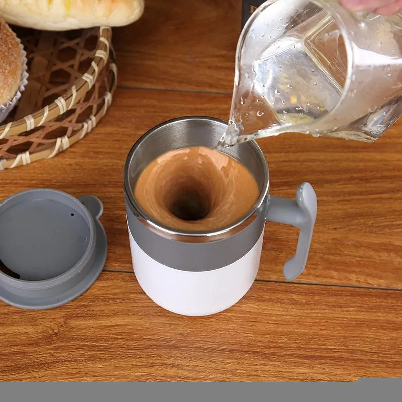 Muggar intelligent automatisk magnetisk blandning utan el Creative Coffee Cup Ingen laddning Bärbar kylblendermuggar