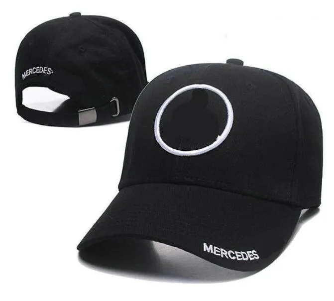Chapéus de motocicleta de corrida F1 Top Team Mercedes-Benz-AMG Marshmello chapéu de bola esportiva masculino e feminino equipado boné de malha de moda bonés de caminhoneiro para jovens a13