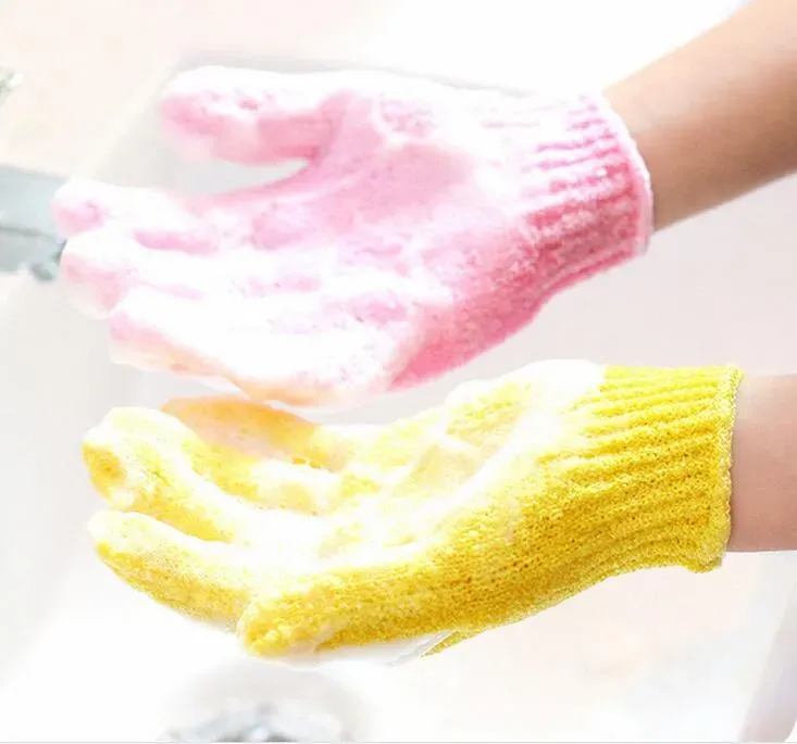 DHL Free ship Moisturizing Spa Skin Care Cloth Bath Glove Exfoliating Gloves Cloth Scrubber Face Body