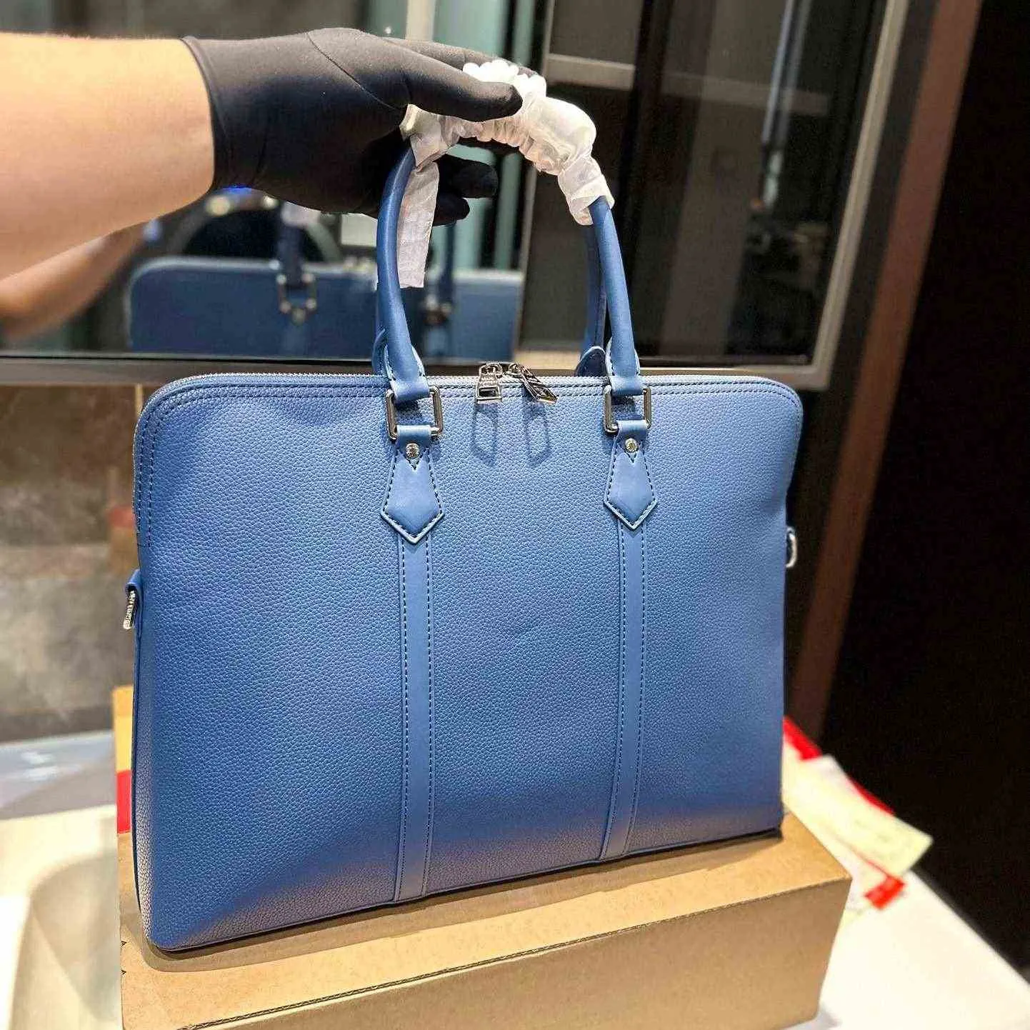 briefcase Briefcase, computer bag, handbag, luxury bag, designer men's square classic bag