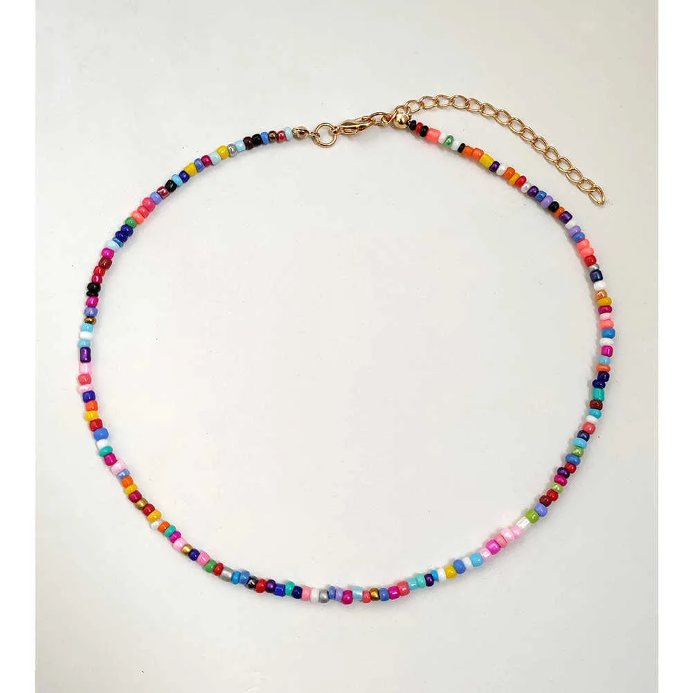 sc y2k rainbow beads choker necklace| Alibaba.com