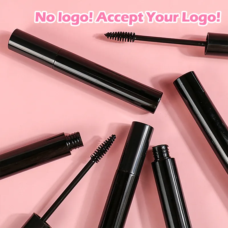 NO Logo Naturale Impermeabile Liscio Asciugatura rapida Mascara per trucco di alta qualità a lunga durata Trucco di alta qualità Accetta il tuo logo Etichetta privata personalizzata