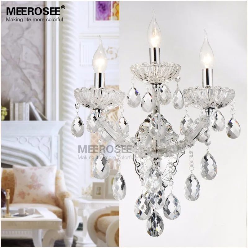 Maria Theresa Crystal Wall Sconces Light Fixture 소형 크리스탈 벽 램프 홈 조명 침실 거실 크리스탈 브래킷 MD8475