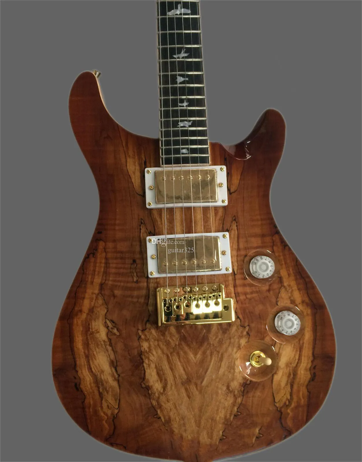 Custom new prs electric guitar filled maple-top Eagle headwear logo,