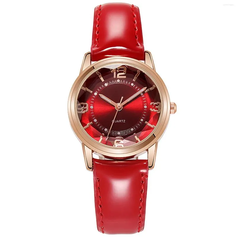 Orologi da polso Orologio al quarzo da donna Orologio da polso casual con cinturino semplice da donna luminoso