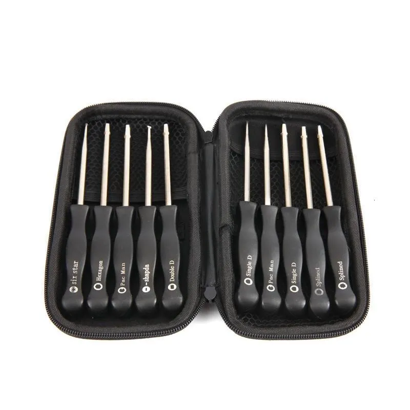 Tournevis 10pcs Ensemble de tournevis Kit d'outils de réglage Réglage de réglage pour moteur commun 2 Outil de tournevis de réglage de carburateur portable 230417