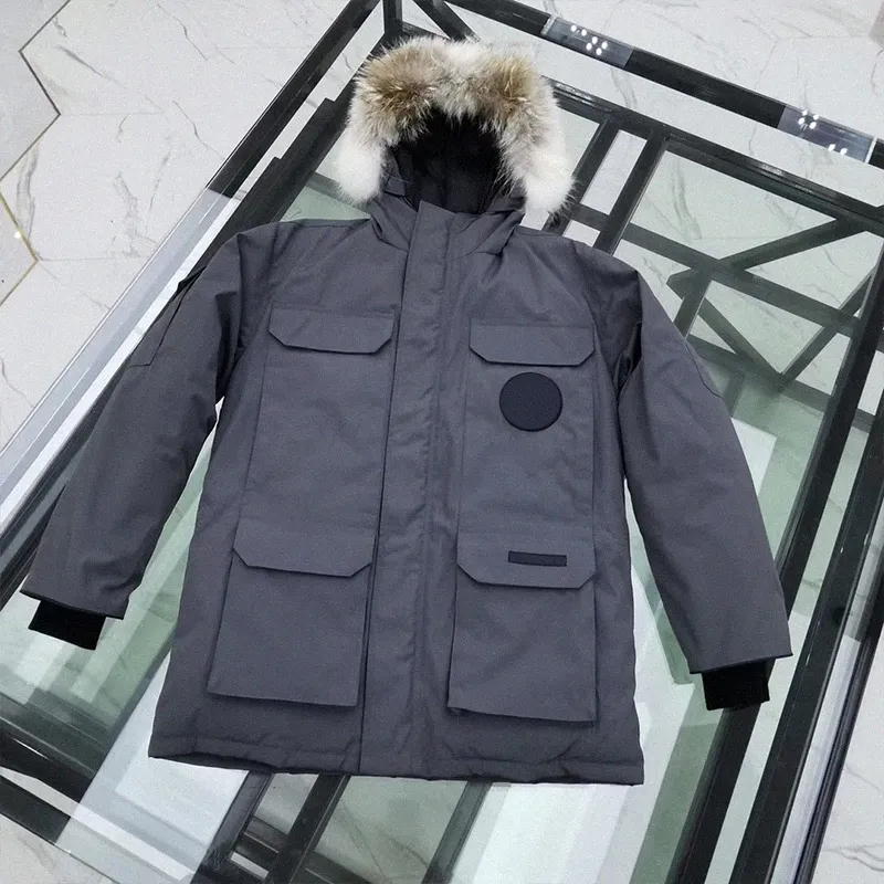 冬の男のダウンジャケットデザイナーhommeパフアウトドアウインドブレーカーフードドダウングースアウターウェアジャケットコート