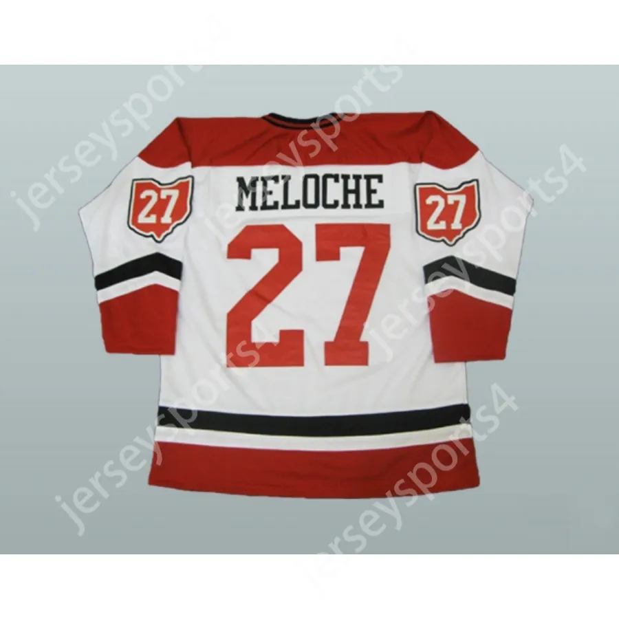 Custom GILLES MELOCHE 27 CLEVELAND BARONS HOCKEY JERSEY NEW Top Stitched S-M-L-XL-XXL-3XL-4XL-5XL-6XL