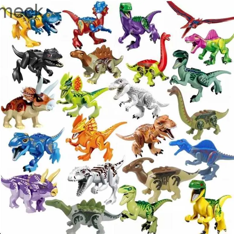 Blocs dinosaures jurassiques blocs de construction Indominus Rex bricolage tyrannosaure figurine modèles enfants jouets animaux cadeaux