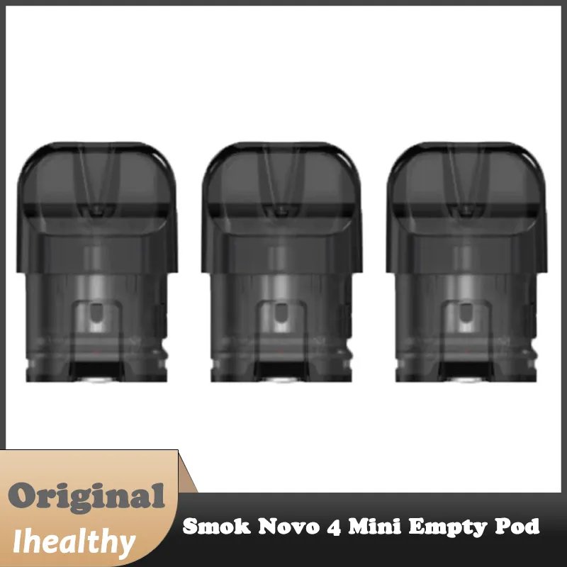 Rök novo 4 mini tom pod patron 2 ml atomiserare sida fyllning elektronisk cigarett förångare vape