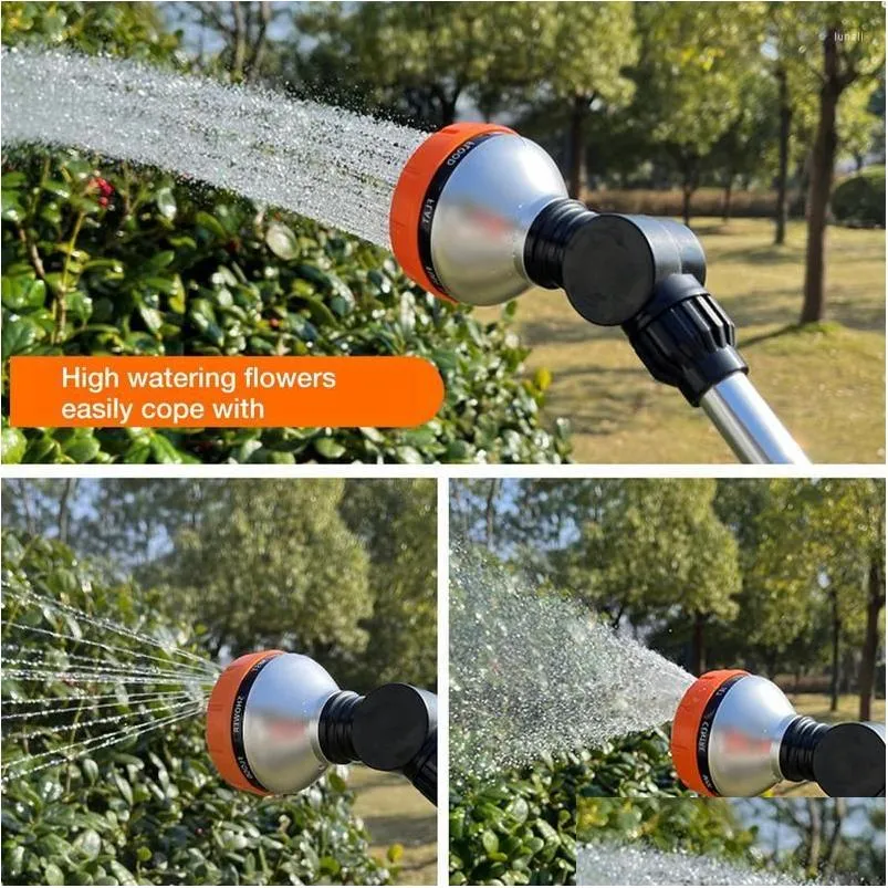 Watering Equipments Hose Sprayer Nozzle Garden Mutifunctional Motive High Pressure Washing Water Pipe Tube Vehicle Tool Drop Deliver Dhvj7