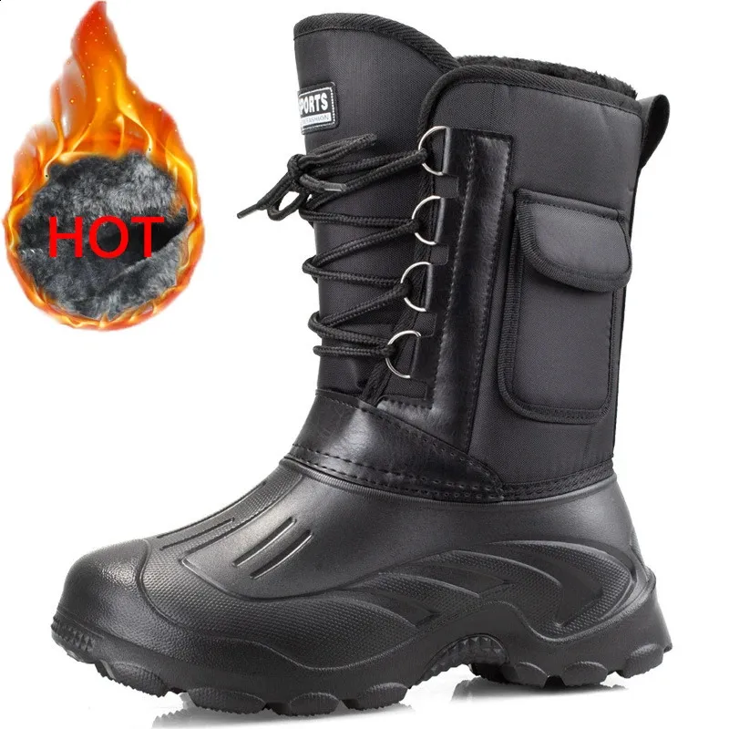 Boots Men Winter Snow Boots Warm Waterproof Sneakers Outdoor Activities Fishing Boots Male Footwear Men Shoes Fishing Boots Men 231116