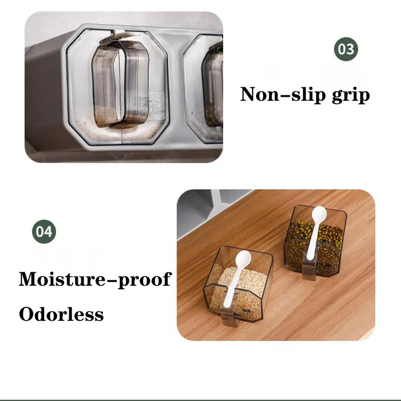Wall Mount Spice Rack Organizer - Premium Kitchen Seasoning Box Set ...