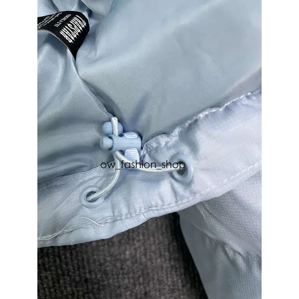 Trapstar London Decoded Hooded Puffer 2.0 Ice Blue Jacket Women Embroidered Thermal Hoodie Men Winter Coat Clothing 485 48