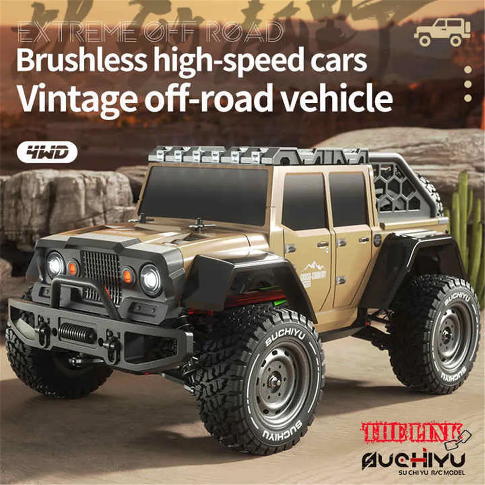 Electronics car2.4G full scale 4WD high speed racing vehicle Crawler Climbing Off-Road truck rc car Remote Control toys