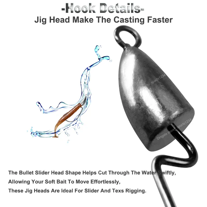 Offset Carbon Steel Hooks For Fishing With 5g, 7g, 10g, And 14g Sizes,  Ideal For Texas Rigs And Lure Lures. From Sports1234, $21.5