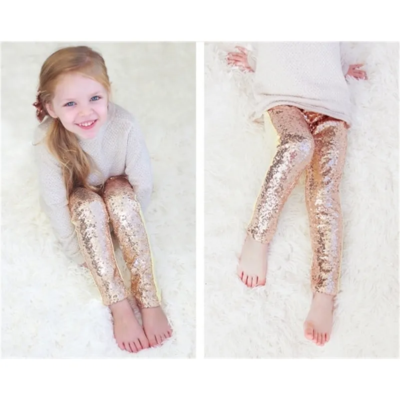 Rose Gold Sparkle Sequin Gold Leggings Womens For Girls Glittery Sein  Bottoms LJ200831 From Jiao09, $10.55
